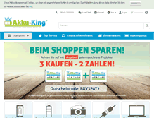 Tablet Screenshot of akku-king.net
